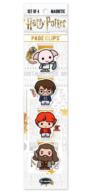 Harry Potter Chibi Hogwarts 2 Page Clip Bookmarks Set of 4 by Re-marks,  Inc.