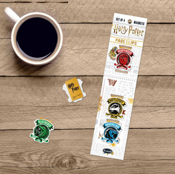 Harry Potter Crests 2 Page Clip Bookmarks Set of 4