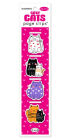 Cozy Cats Page Clip Bookmarks Set of 4