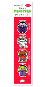 Title: Literary Monsters Page Clip Bookmarks Set of 4
