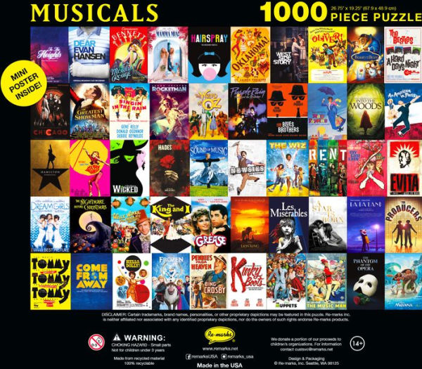1,000-Piece Musicals Puzzle