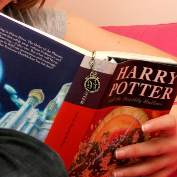 Harry Potter Gold Charm Set Metal Bookmark