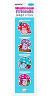 Mushroom Friends Page Clip Bookmarks Set of 4