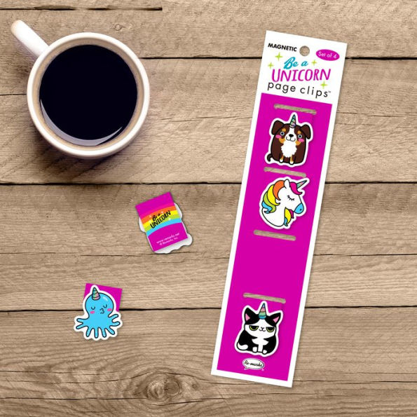 Be a Unicorn Page Clip Bookmarks Set of 4