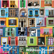 1000 Piece Window Cats Puzzle