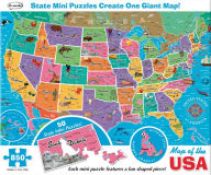 Title: 850 Piece Map of the USA