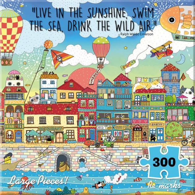 Harbor City 300 Large Piece Jigsaw Puzzle by Remarks, Inc