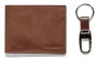 Steve Madden Wallet and Key Fob Gift Set Brown