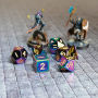 Alternative view 5 of 16mm Metal Poly Dice Torched Rainbow