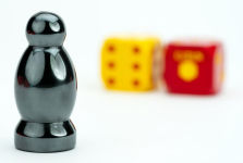 Alternative view 4 of Catan Premium Robber & Metal Dice Set Hematite