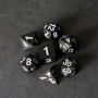 16mm Silicone Polyhedral Gold Dice Sets