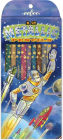 Robot Rescue Metallic Colored Pencils - Set of 12