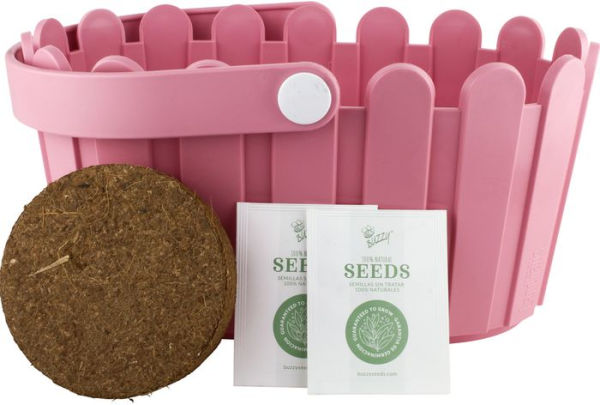 Strawberry Patch Basket Grow Kit - Pink