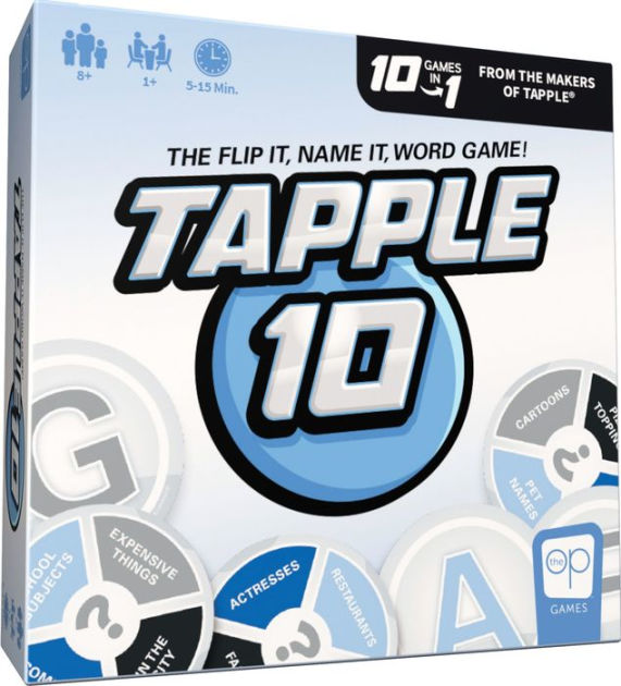 Tapple Word Game by USAopoly, Fast-Paced Family Board Game, 2 - 8 Players  Ages 8 and up