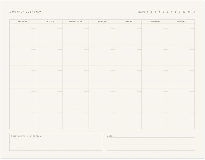 Monthly Overview Notepad by Ramona & Ruth Barnes & Noble®