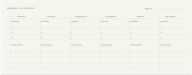 Title: Weekly Keyboard Planner Deskpad