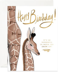Growing Giraffe Birthday Greeting Card