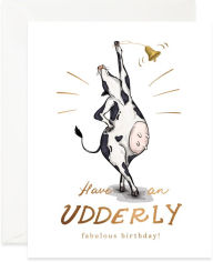 Udderly Fabulous Birthday Greeting Card