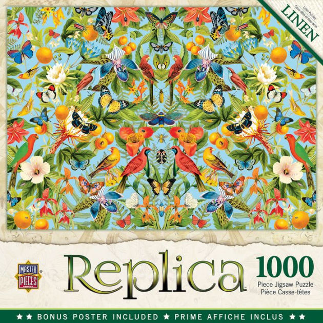 MasterPieces Replica Safari 1000-Piece Linen Jigsaw Puzzle MasterPieces Replica Safari 1000-Piece Linen Jigsaw Puzzle