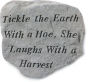 Kay Berry- Inc. 62820 Tickle The Earth With A Hoe-She Laughs With A Harvest - Garden Accent - 11 Inches x 10 Inches