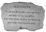 Kay Berry- Inc. 99520 Daughter-No Farewell Words Were Spoken - Memorial - 16 Inches x 10.5 Inches x 1.5 Inches