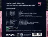 Alternative view 2 of Paris 1913: L'Offrande lyrique