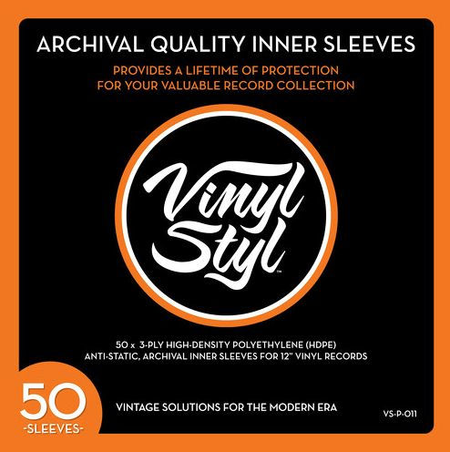 Vinyl Record Inner/Outer Storage Sleeves 50 Sets , 100 PCS - Clear - Clear