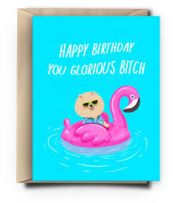 Title: Glorious B Dog Birthday Card