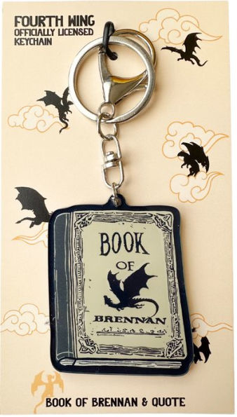 Book of Brennan Fourth Wing Keychain
