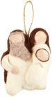 Family Wool Nativity Ornament