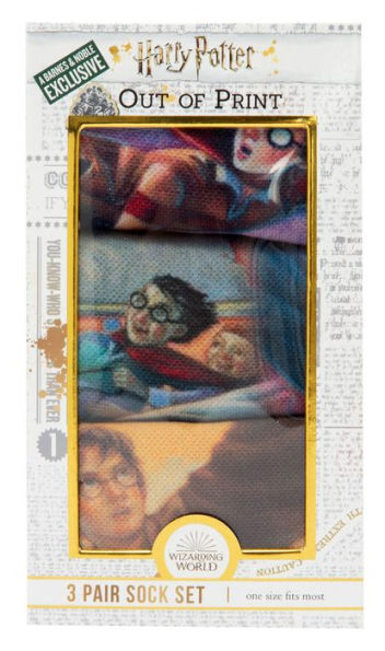 Harry Potter Book Cover Sock Set 3pk [B&N Exclusive]