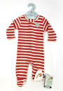 Dream World Footie Red Stripes 3-6 months