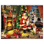 Jigsaw Puzzle 1000 Pieces 24''X30''-Checking It Twice - Santa