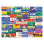 White Mountain Puzzles Welcome to America - 1000 Piece Jigsaw Puzzle