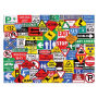 White Mountain Puzzles Road Signs - 550 Piece Jigsaw Puzzle