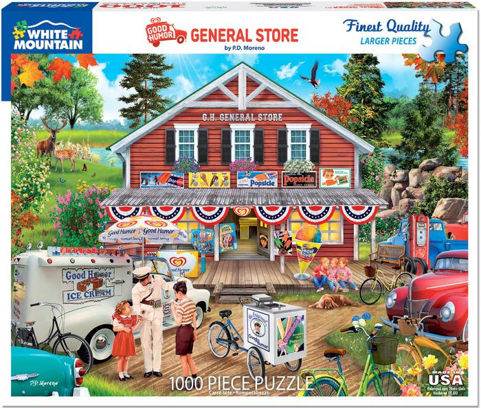 1000 Piece Jigsaw Puzzle - Wish You Were Here – White Mountain Puzzles