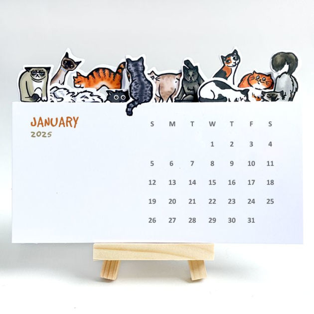 2026 Die Cut Cats Desk Calendar by Design Corner Barnes & Noble®