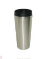 Good Life Gear SF3007 SIL 16 oz. Hot-Cold Travel Mug With Screw On Lid - Silver