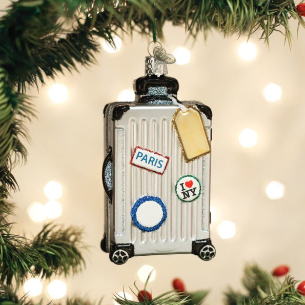 Rolling Suitcase Ornament