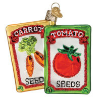 Title: Seed Packets Glass Ornament