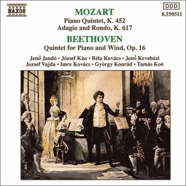 Mozart: Piano Quintet, K452; Adagio and Rondo, K617; Beethoven: Quintet for Piano and Winds, Op. 16