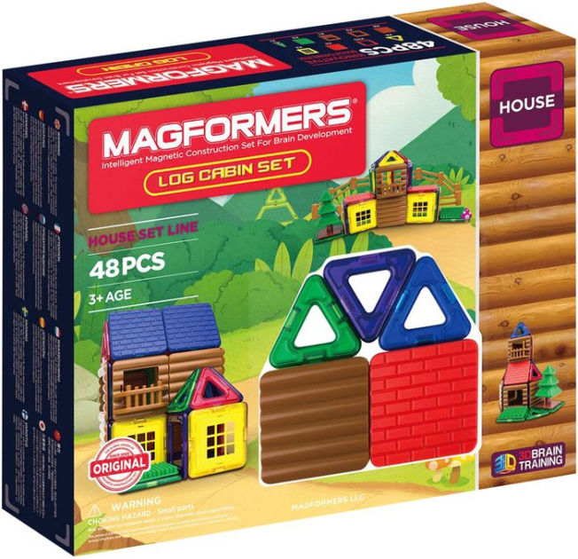 MAGFORMERS Build Up Set (House) 50 Pieces Magnetic Construction