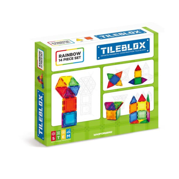 TileBlox Rainbow 14 Piece Set