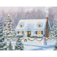 Idyllic Winter House Holiday Card Set