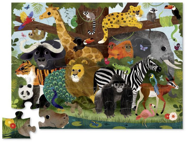 Jungle Friends 36 Piece Floor Puzzle