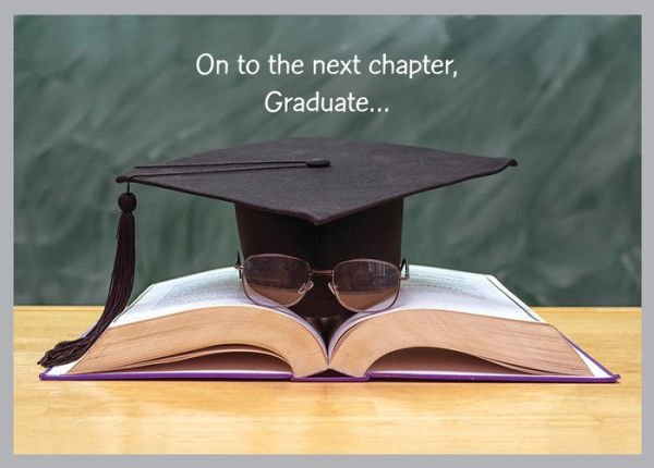 Graduation Greeting Card Open Book With Cap