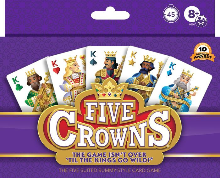 Sunrain Five Crowns Card Game Jogo de Cartas Familiar - Jogos