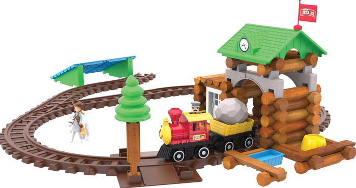 lincoln logs train set