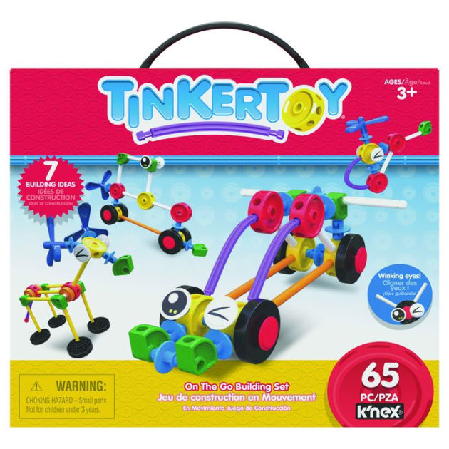 Geslaagd lint lichtgewicht Tinker Toys On to Go 65-Piece Set by Basic Fun | Barnes & Noble®