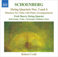 Title: Schoenberg: String Quartets Nos. 3 & 4; Phantasy, Artist: Fred Sherry String Quartet